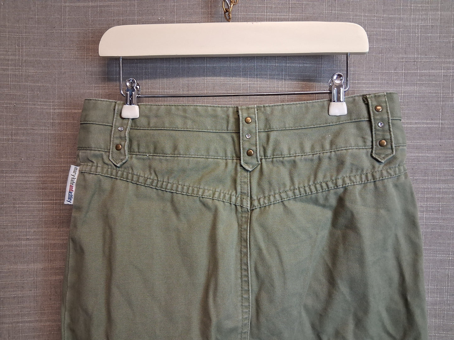 Mary-Kate and Ashley George Khaki Pencil Skirt Age 7-8 Years Vintage