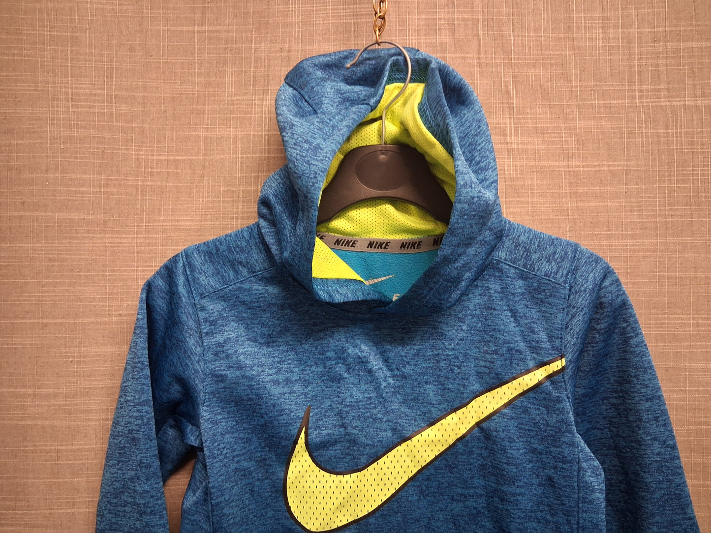 Nike Boys Therma Fit Blue Hoodie Sweater Age 4 Years