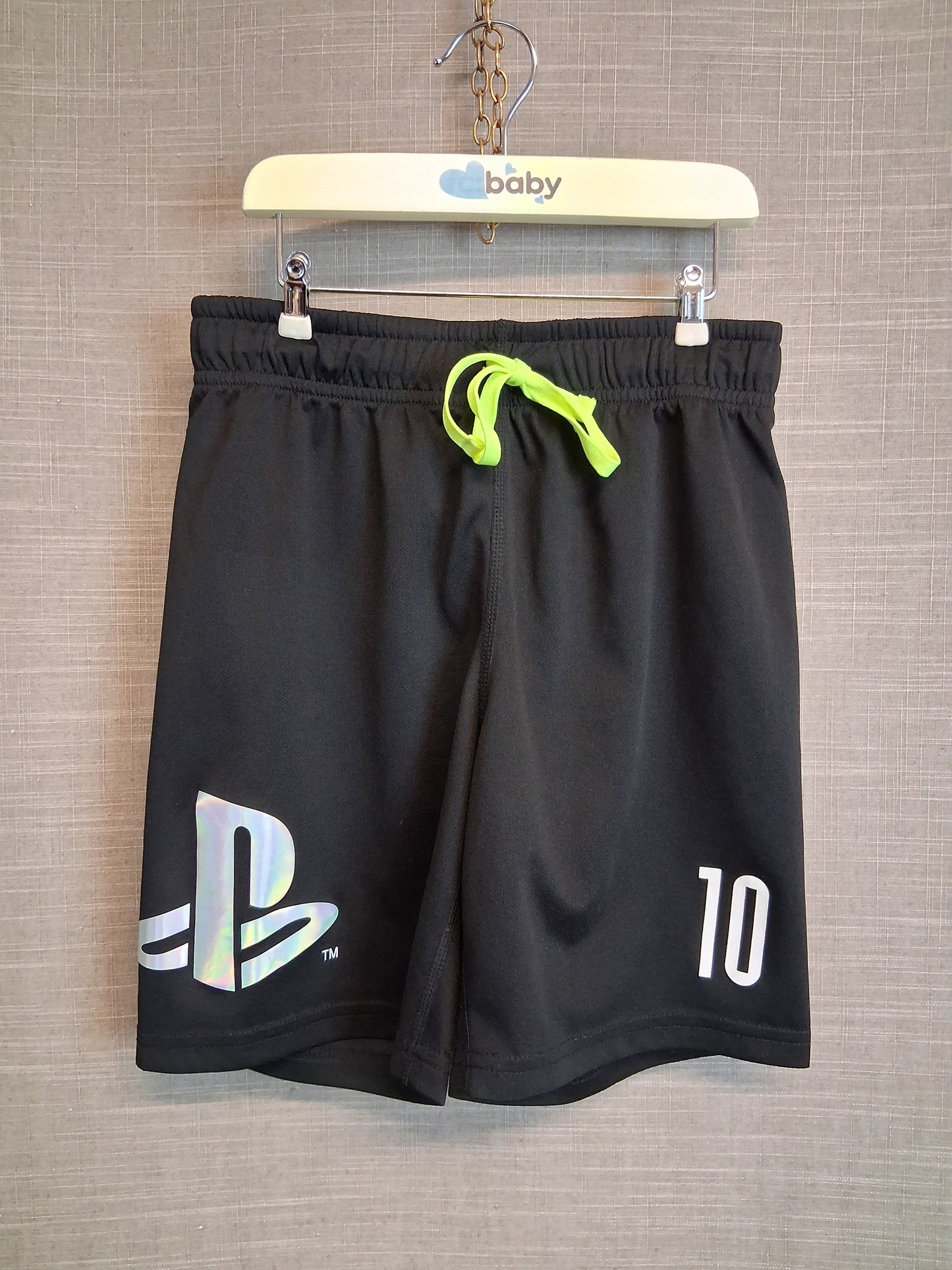 H&M PlayStation Black Shorts Age 8-10 Years
