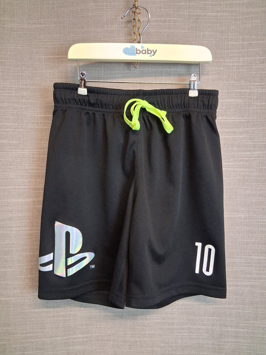 H&M PlayStation Black Shorts Age 8-10 Years