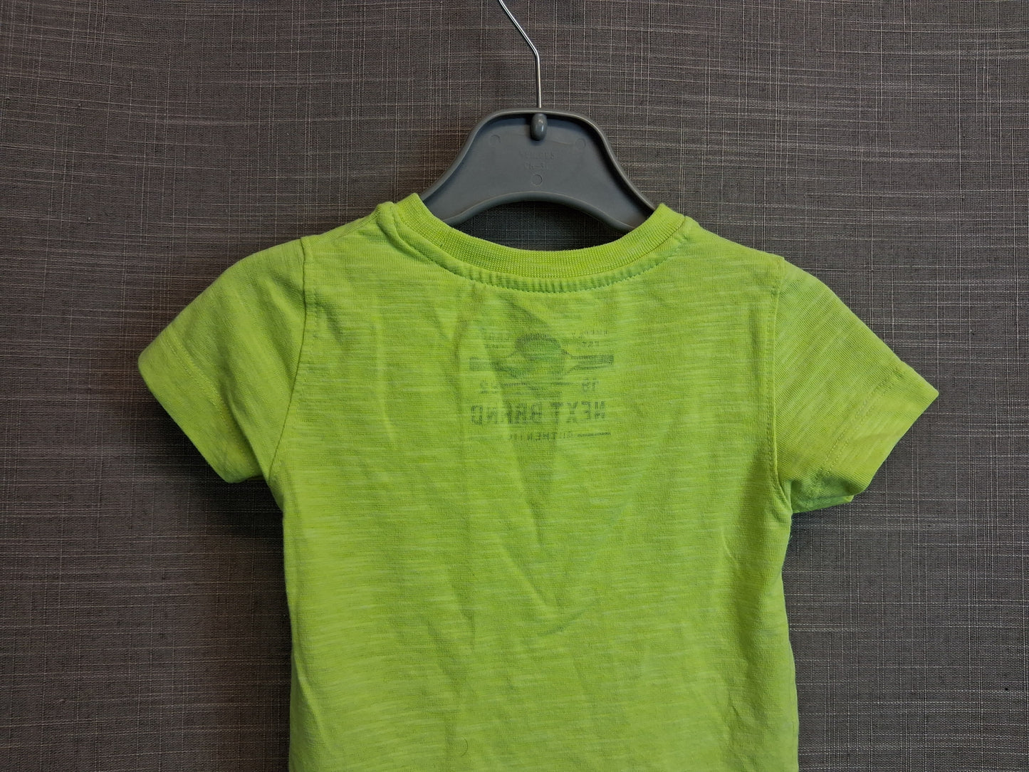 Next Boys Neon Yellow Short Sleeve T-Shirt Age 3-6 Months