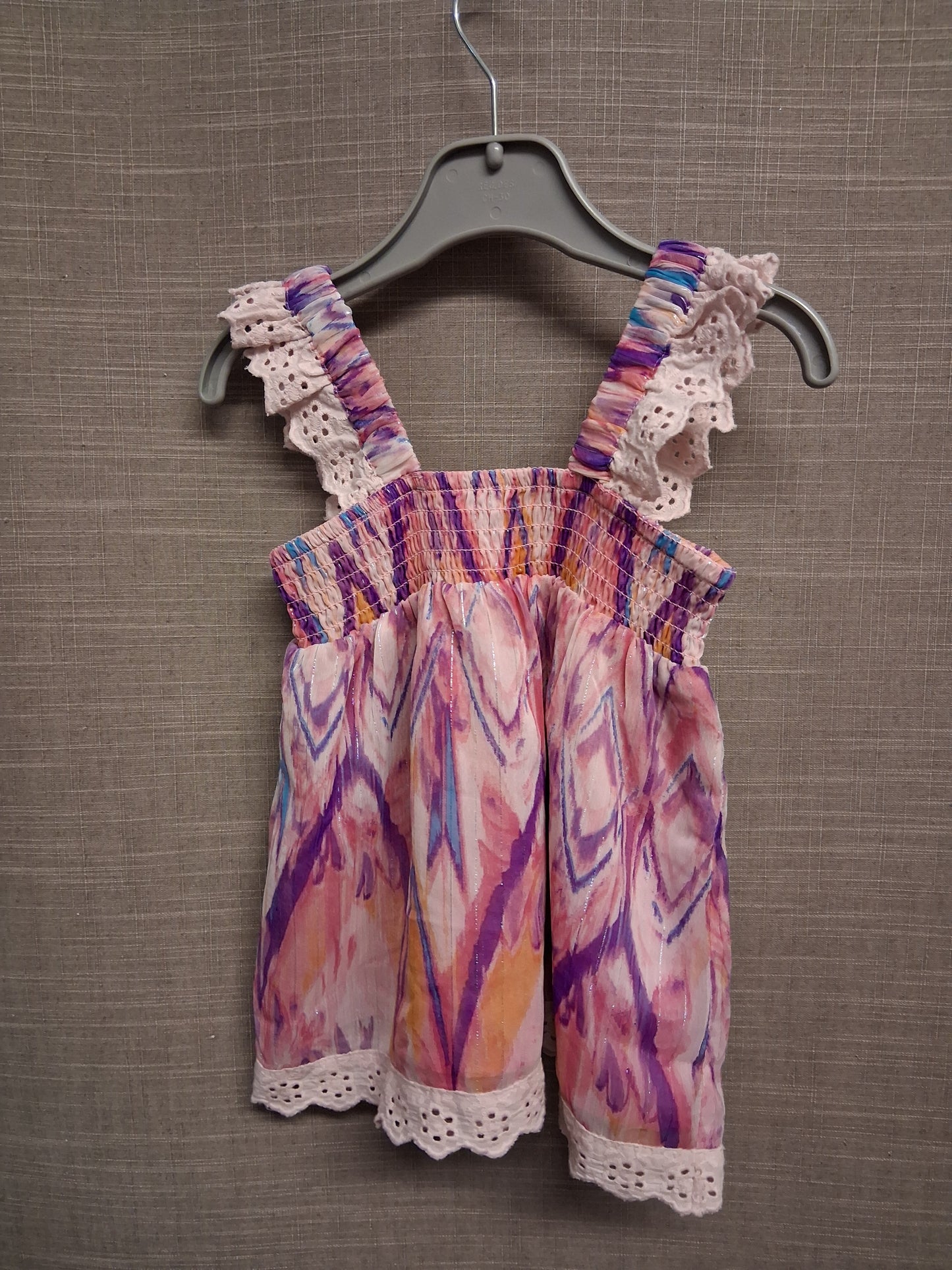 River Island Pink Multicolour Sleeveless A Line Dress Age 12-18 Months