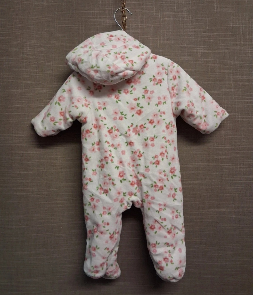 Mama & Papas Unisex Beige Netural Padded Pramsuit Age 3-6 Months