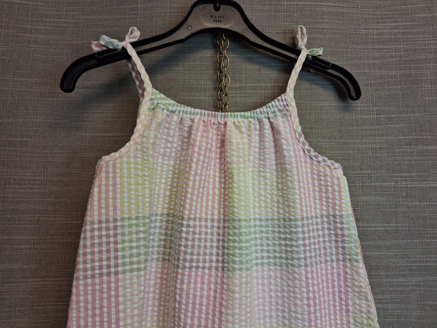 Nutmeg Girls Pastel Multicolour Check Sundress Age 6-7 Years