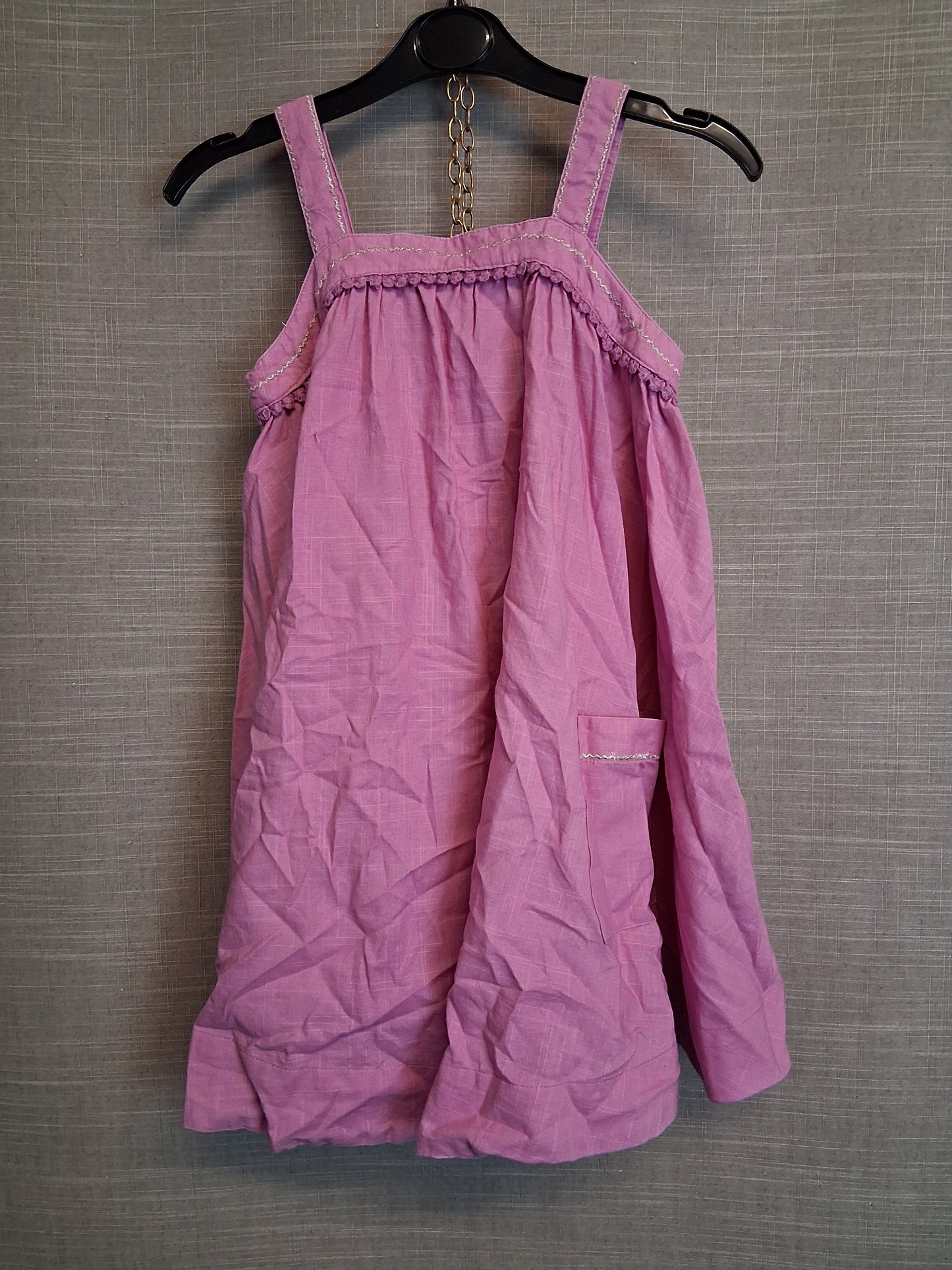 Next Girls Pink A Line Tent Dress Age 5-6 Years 100% Cotton