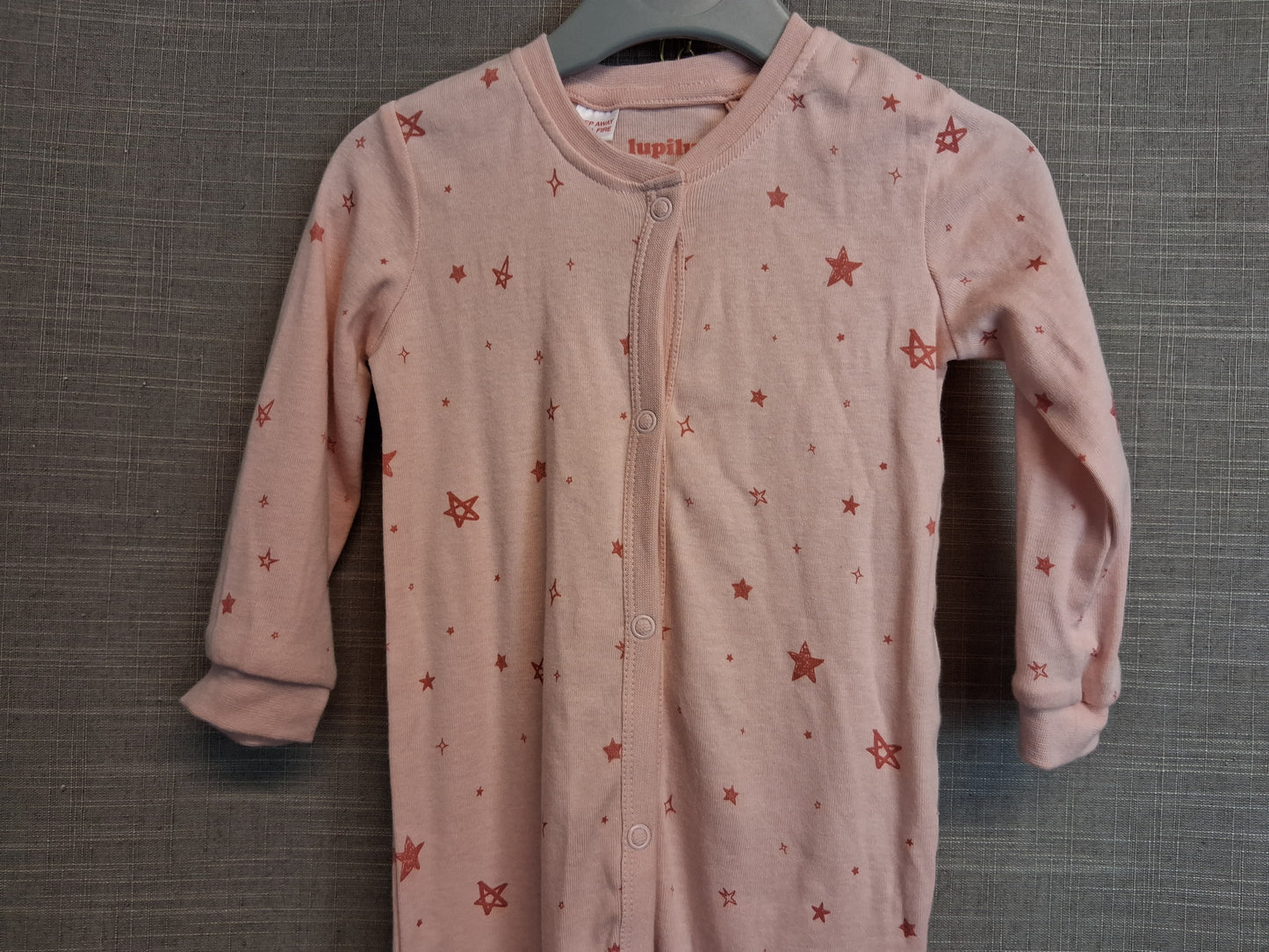 Luliput Sleepsuit Pink Star Print Age 6-9 Months
