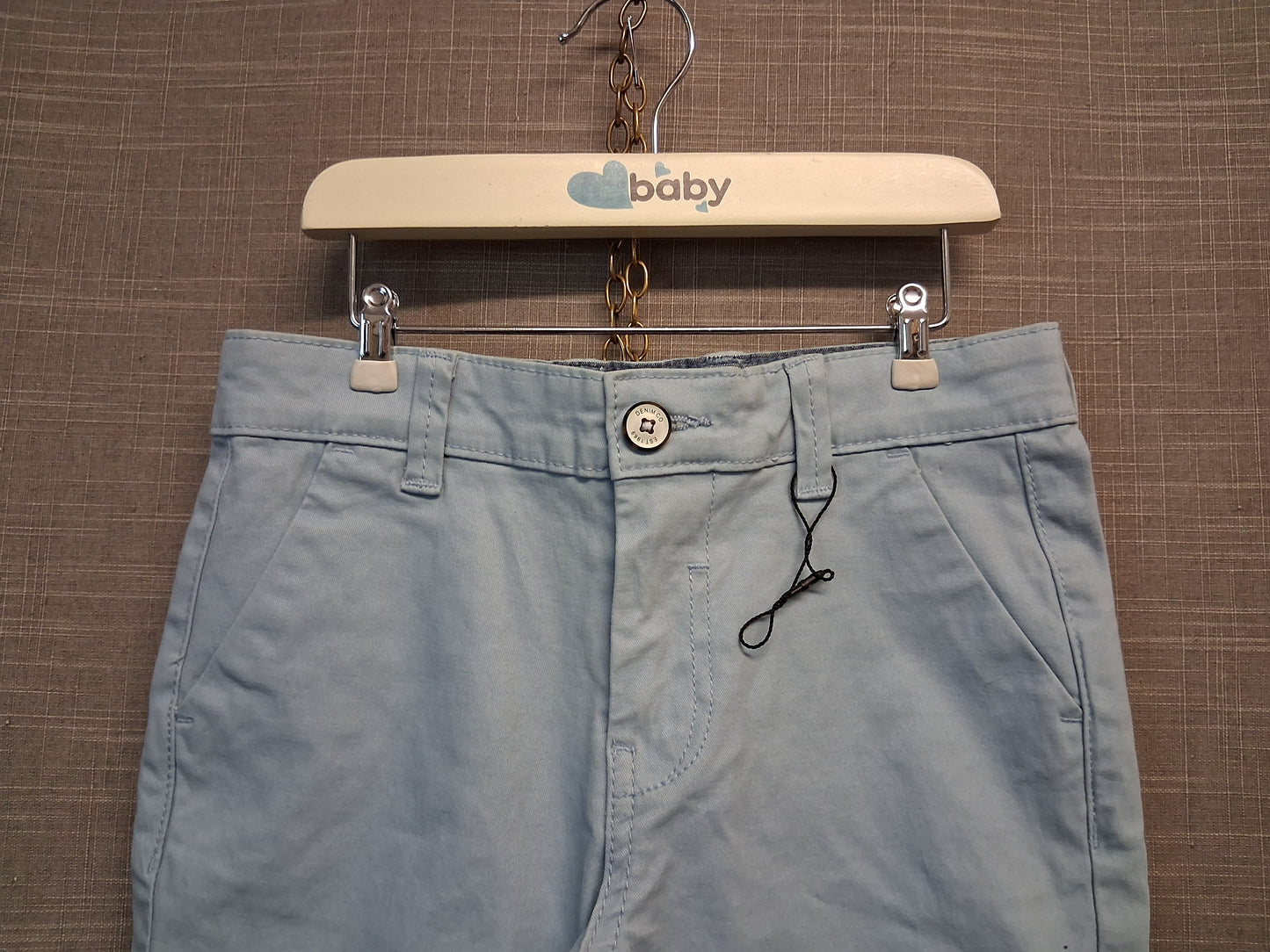 Primark Boys Blue Chino Style Shorts Age 5-6 Years
