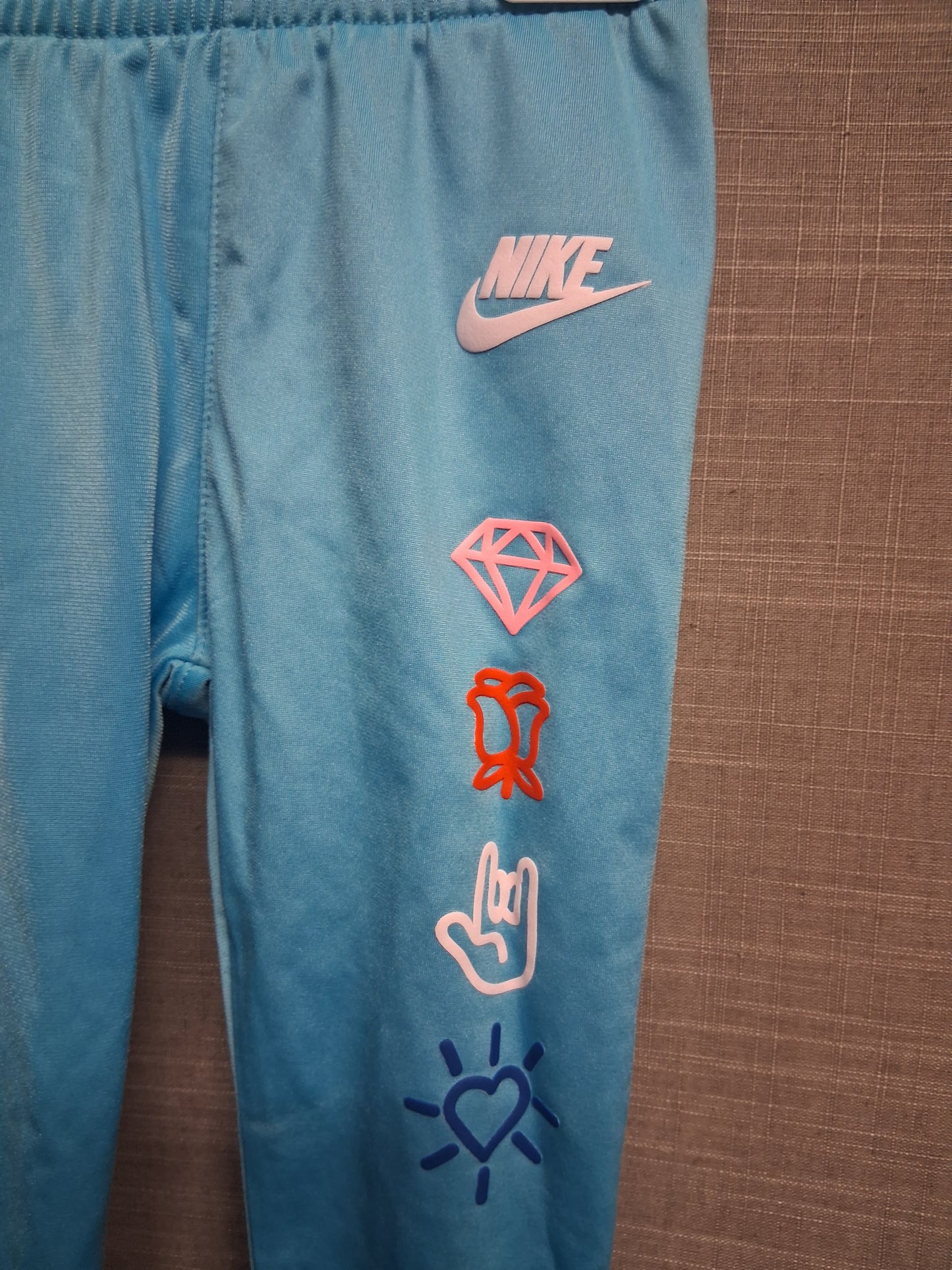 Nike Girls Joggers Satin Blue Age 2 years