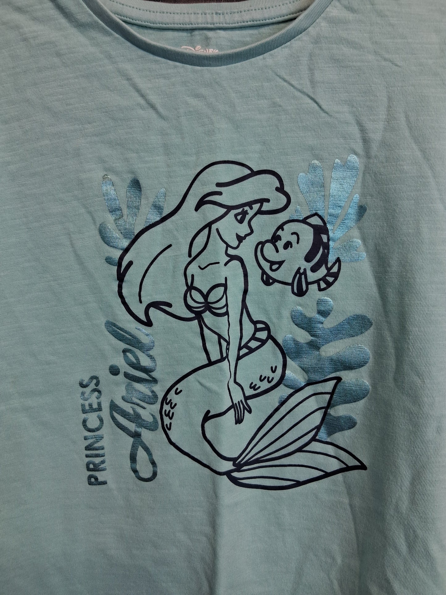 Marks & Spencer Ariel Blue Long Sleeve T-Shirt Age 5-6 Years