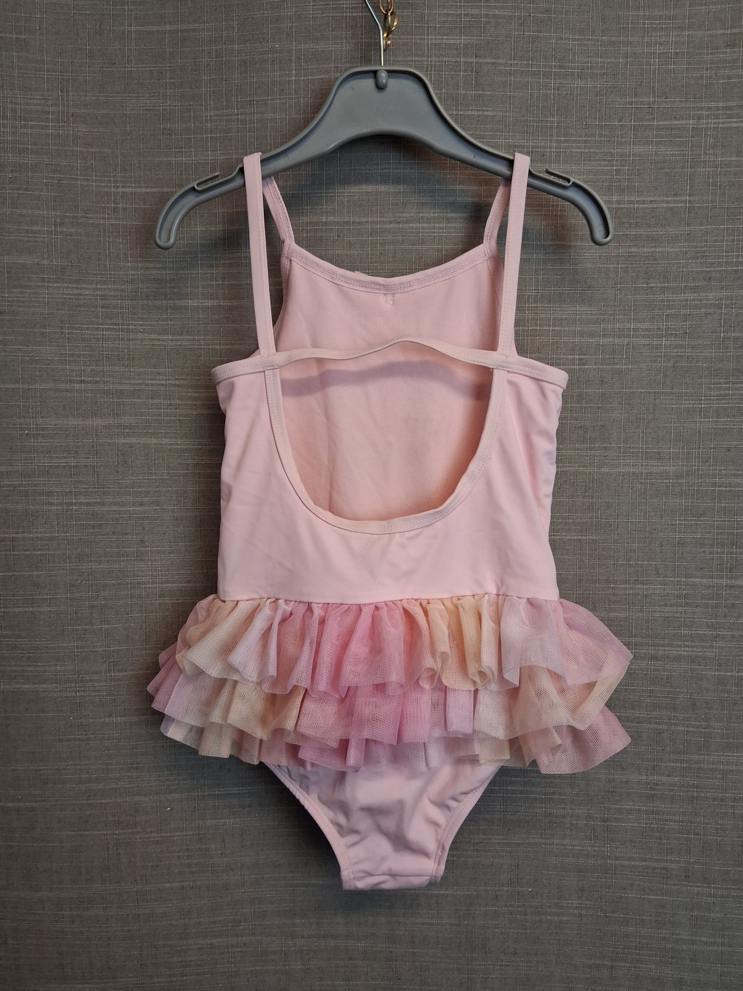 Angels Face Girls Pink Ruffle Swimsuit One Piece Age 5-6 Years