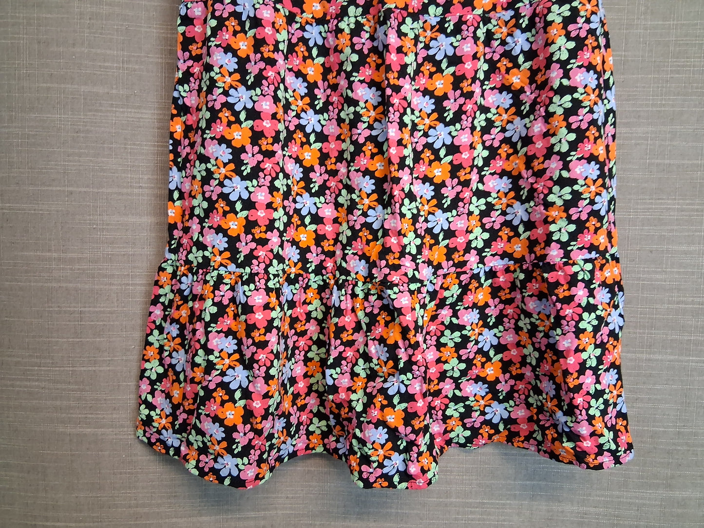 Primark Girls Multicolour Floral Dress Cap Sleeve Age 10-11 Years