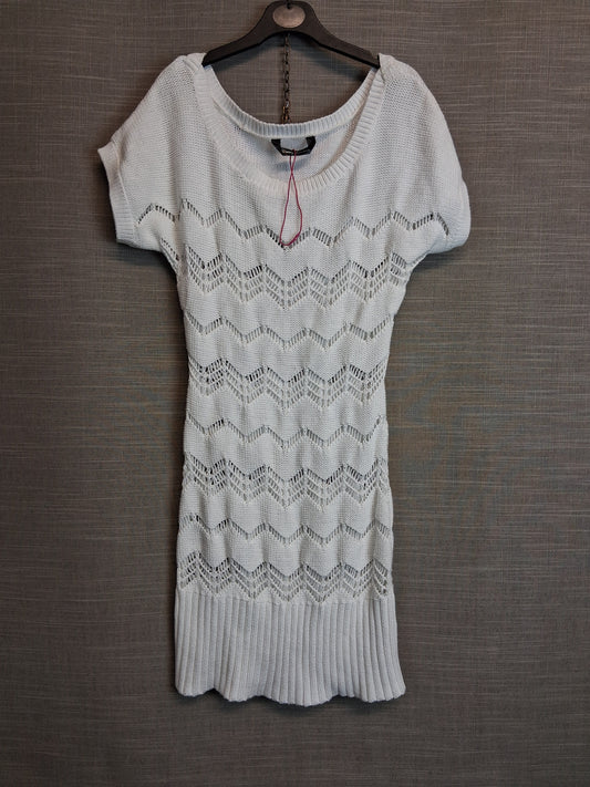 Matalan Candy Couture White Crochet Knit Beachwear Cover Up Dress Age 12-13 Years