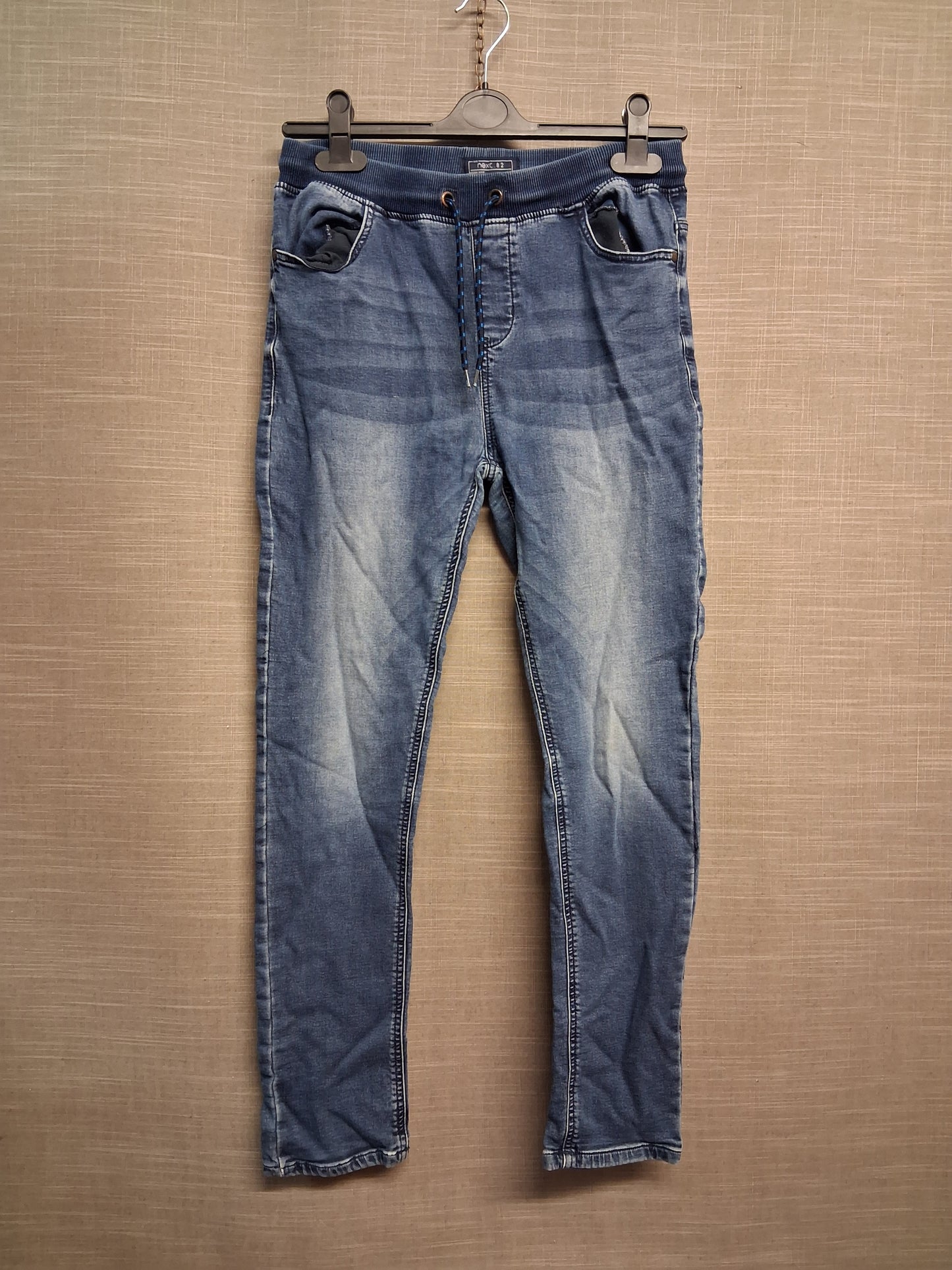 Next Boys Blue Jeans Elastic Waist Age 15 Years