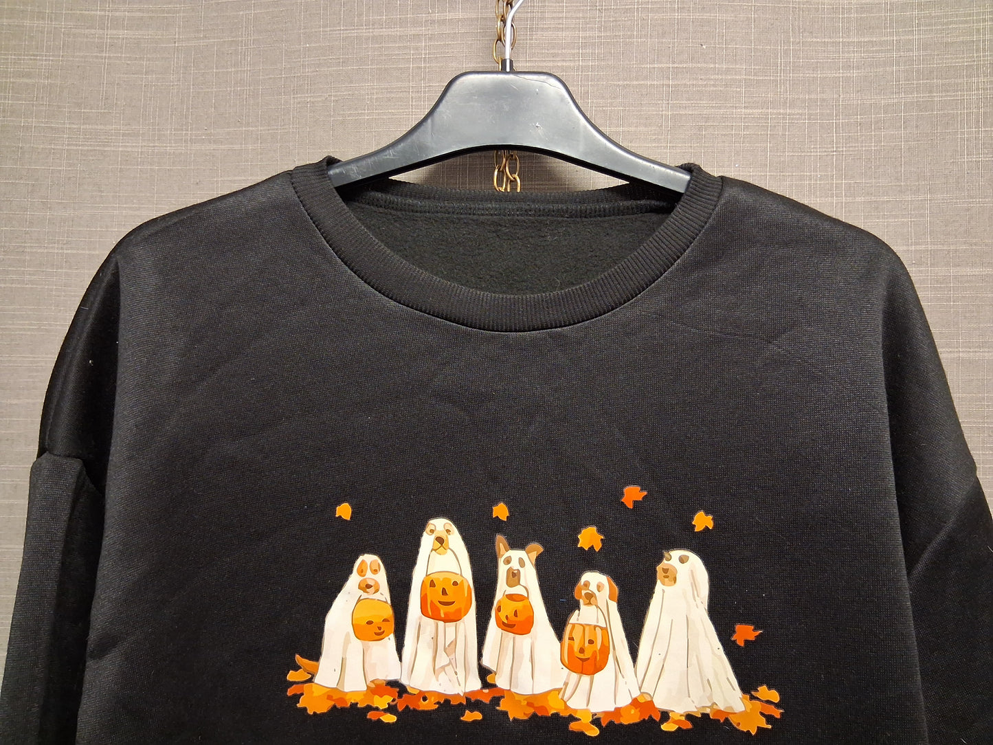 Shein Girls Black Halloween Theme Sweater Size L Age 14-15 years