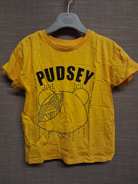 George "Pudsey" Children in Need T-Shirt Yellow Age 5-6 Years