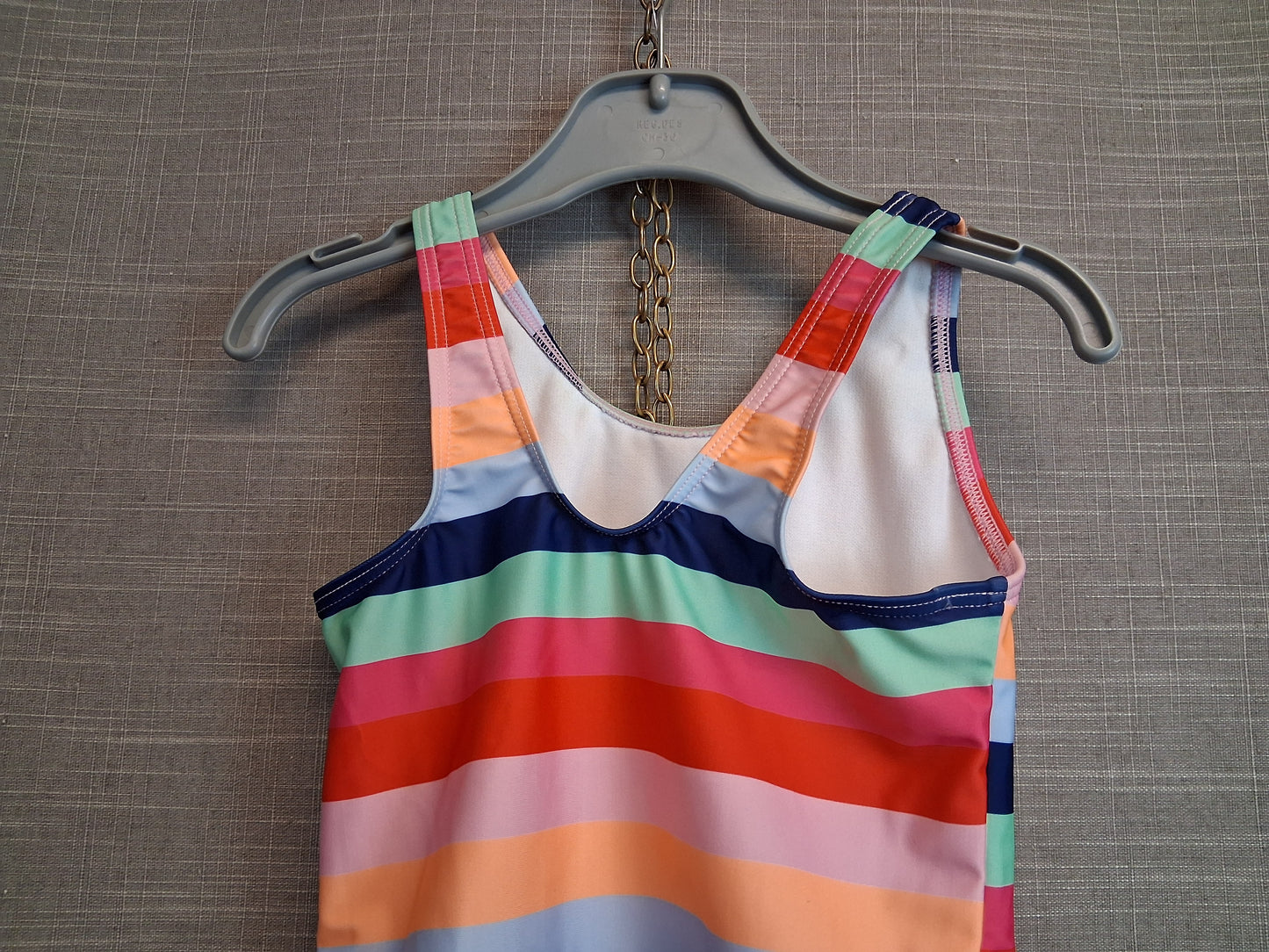George Girls One Piece Swimsuit Multicolour Striped Age 4-5 Years