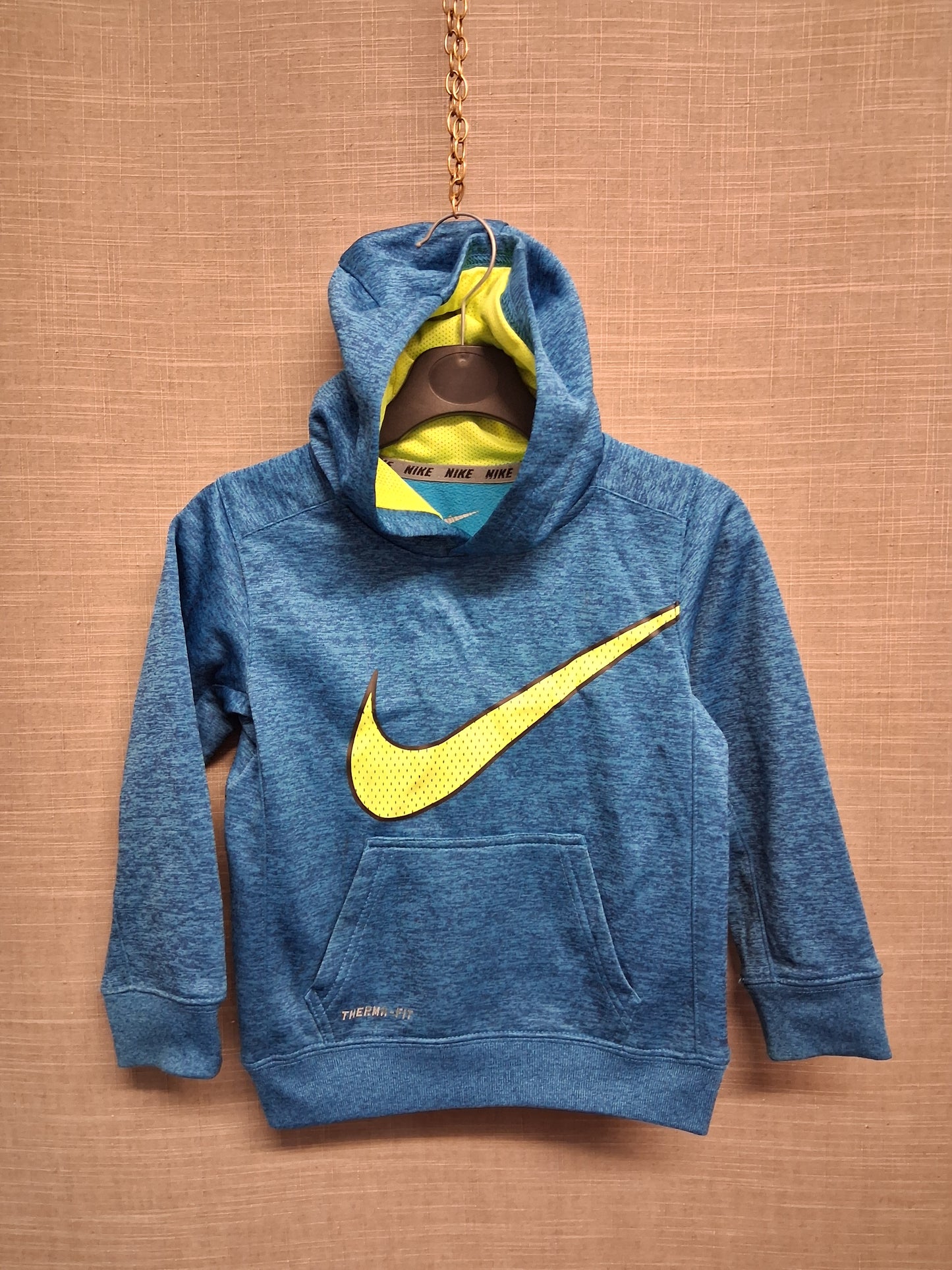 Nike Boys Therma Fit Blue Hoodie Sweater Age 4 Years