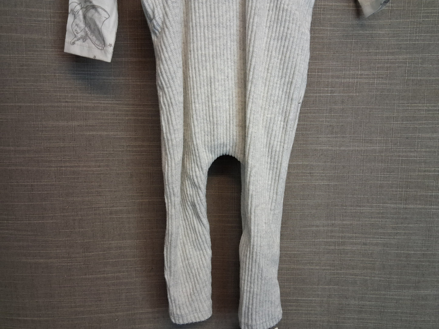 Disney George Dumbo Grey 2 Piece Outfit Age 9-12 Months New