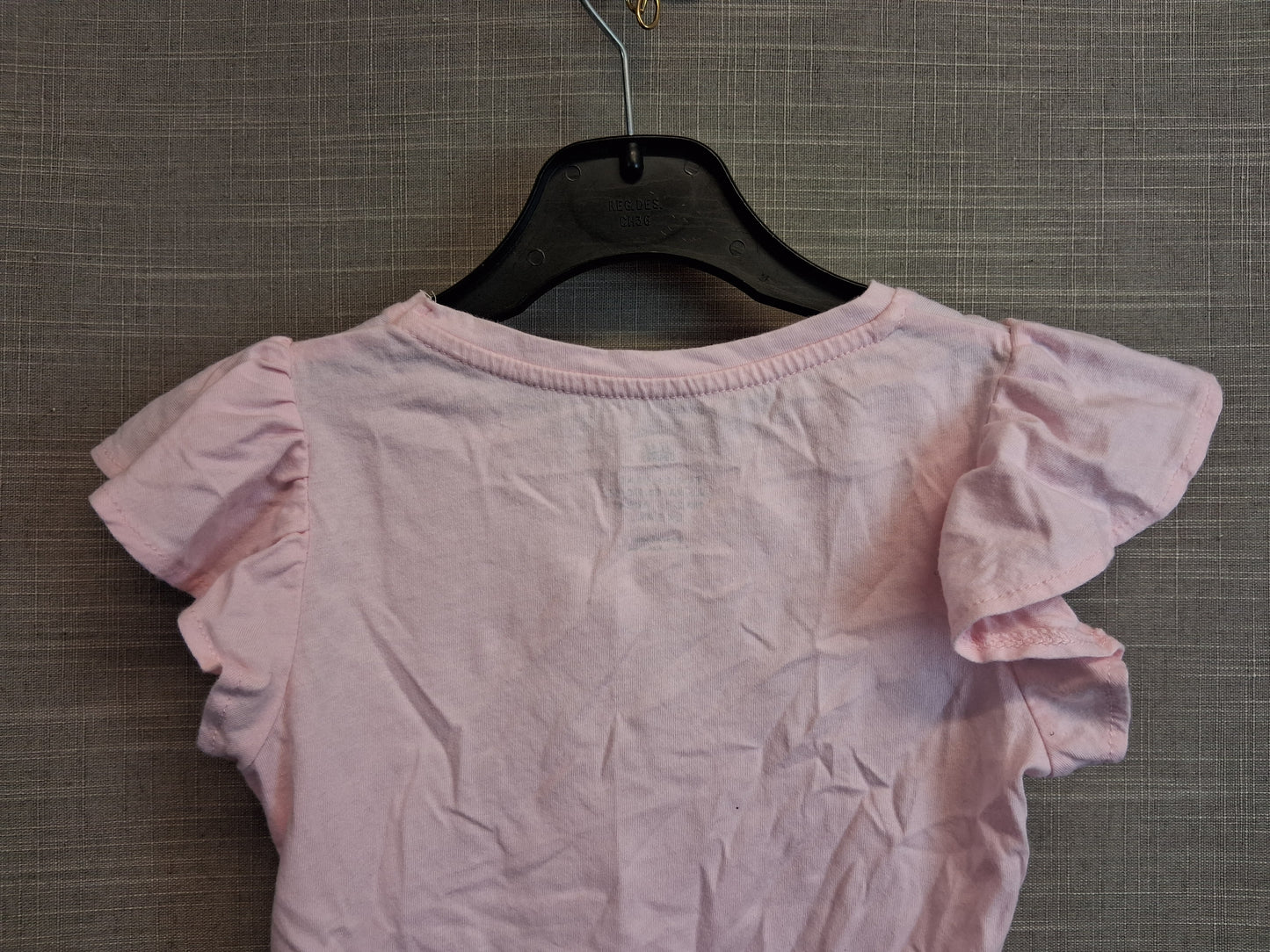 H&M Girls Pink Unicorn Diamante T-Shirt Sleeveless Age 3-4 Years