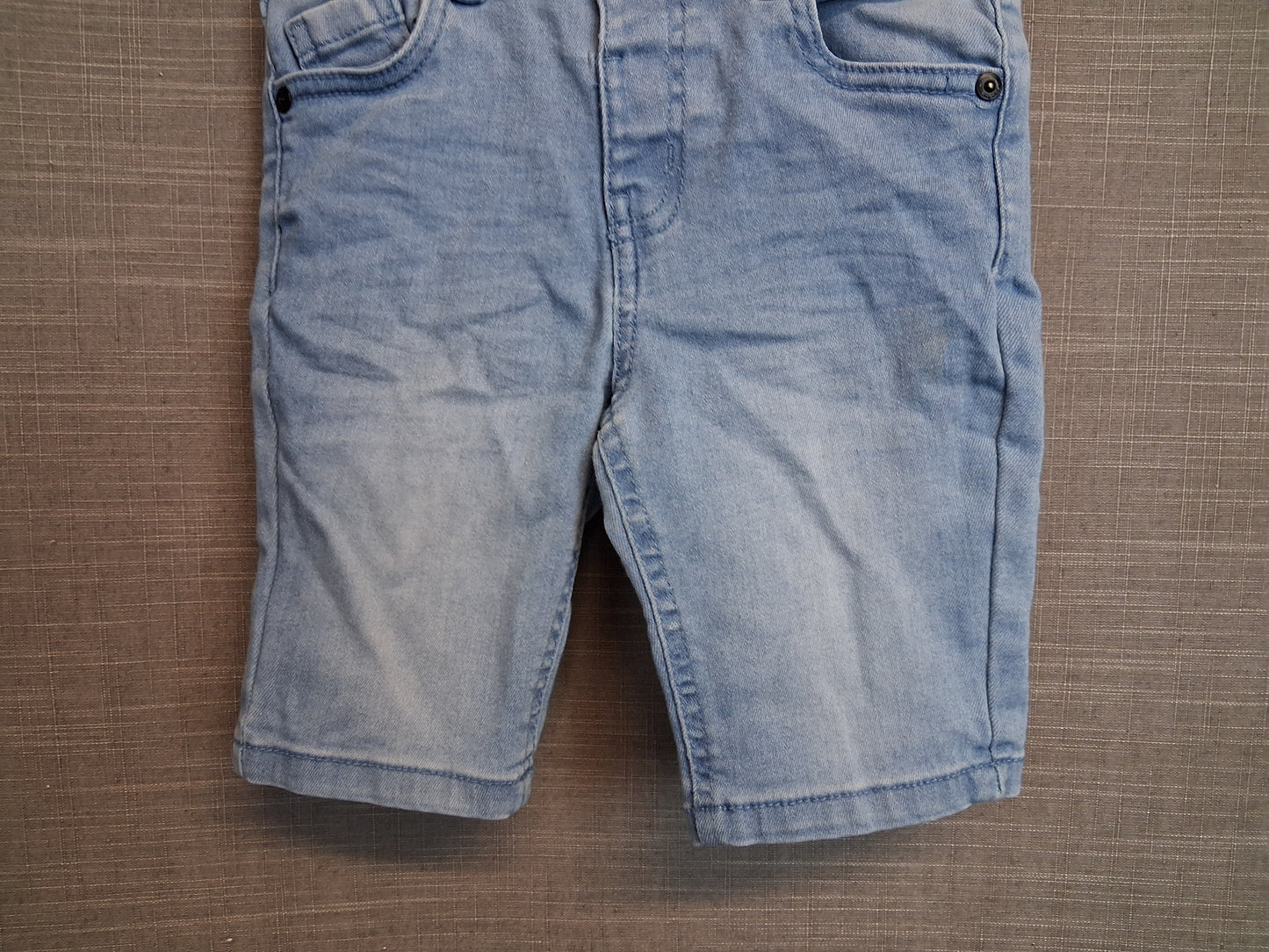 Primark Boys Skinny Blue Denim Shorts Age 3-4 Years