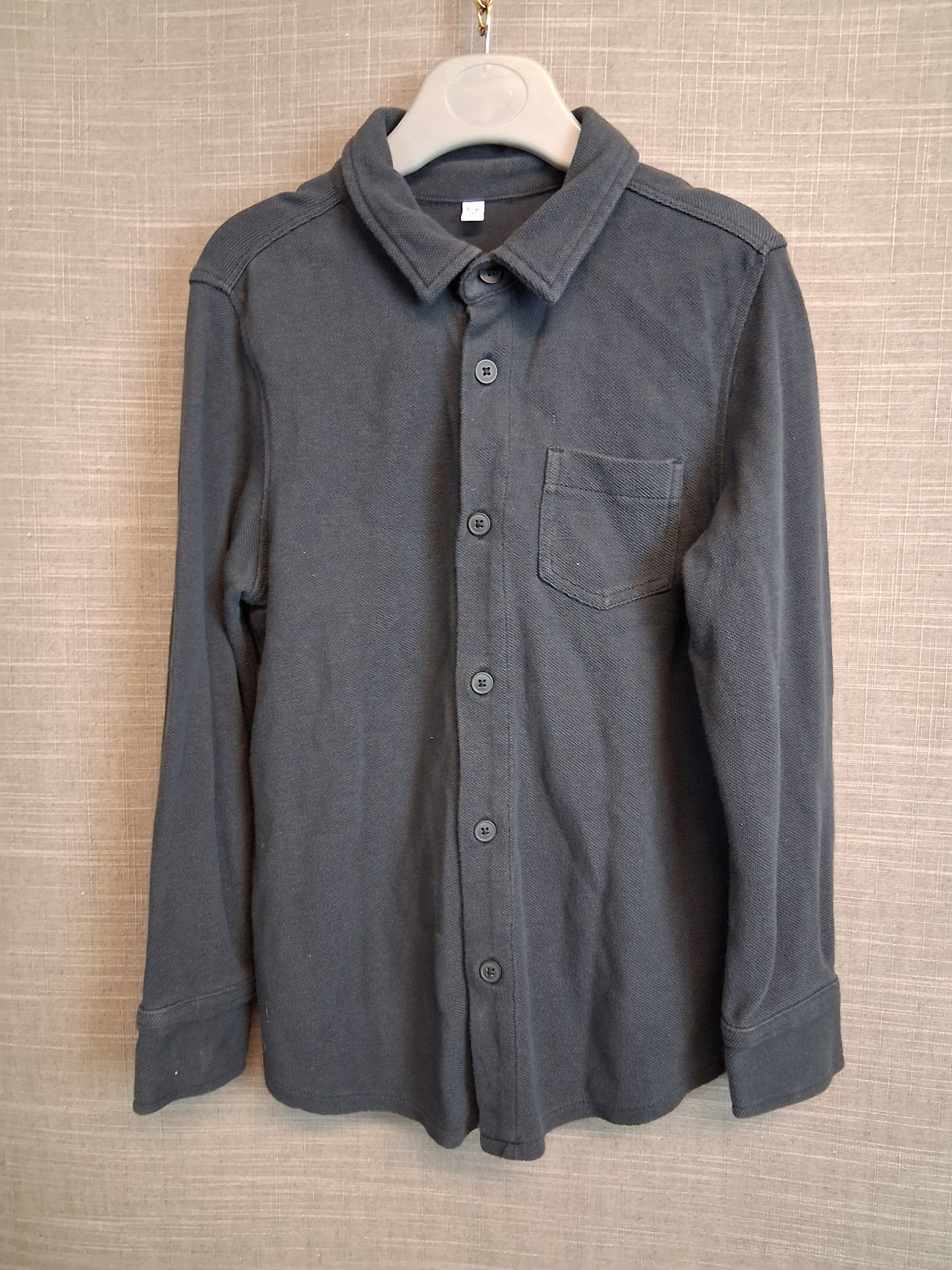 Marks and Spencer Grey Long Sleeve Jersey Shirt Age 5-6 Years