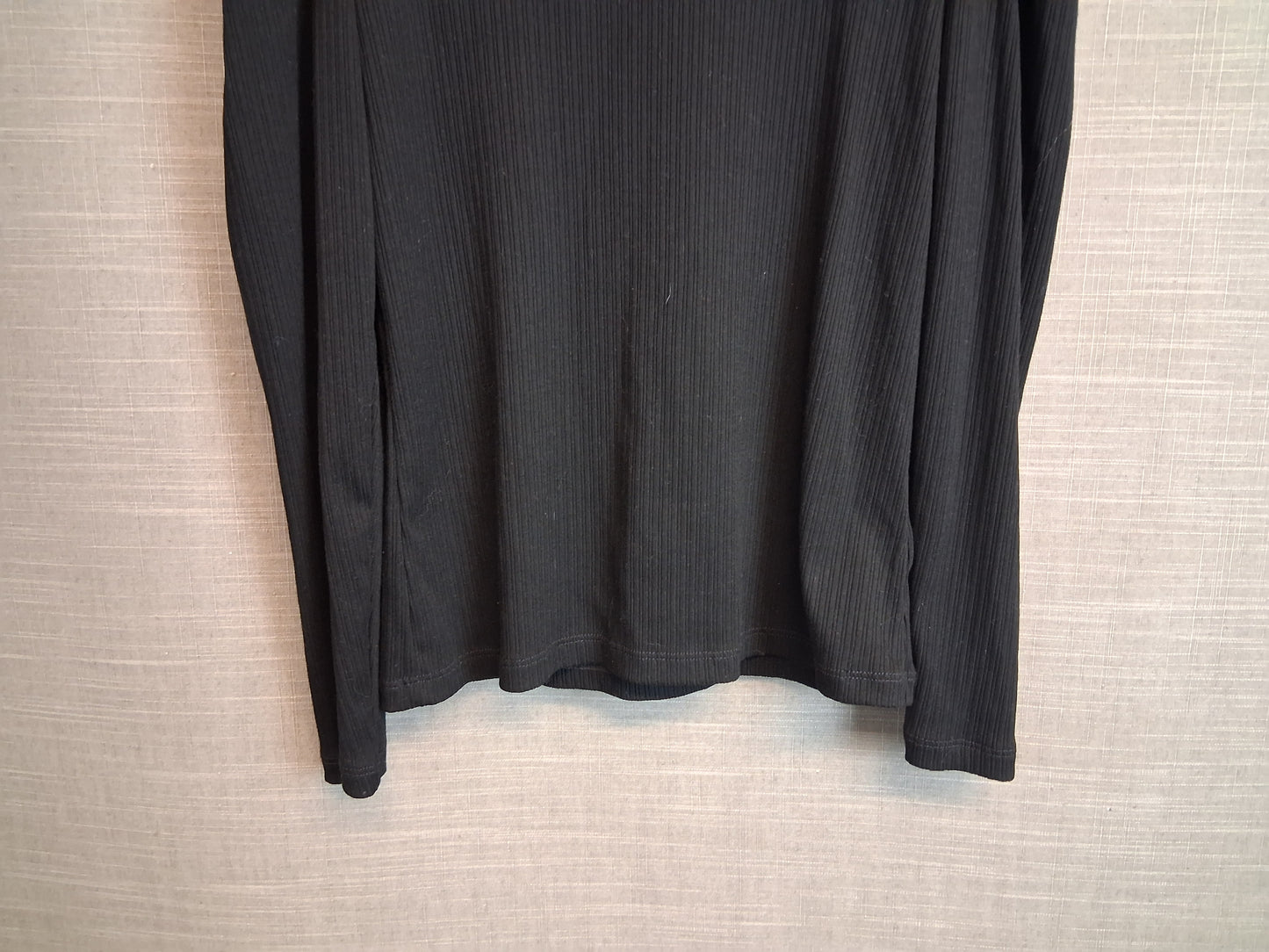F&F Girls Black High Neck Long Sleeve T-Shirt Age 13-14 Years