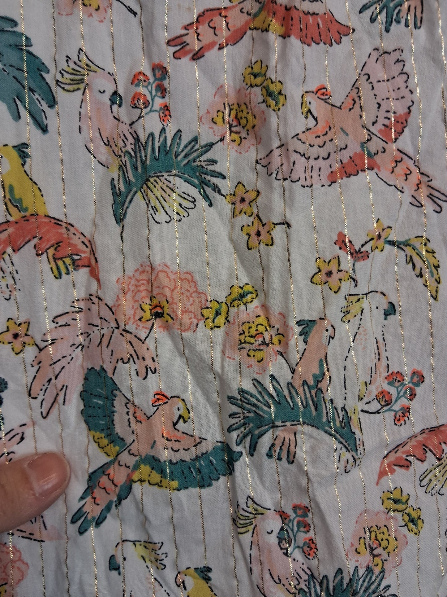 Marks And Spencer Sundress Floral Bird Print Age 5-6 Years