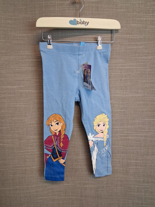 Primark Disney Frozen Blue Leggings Age 18-24 Months New