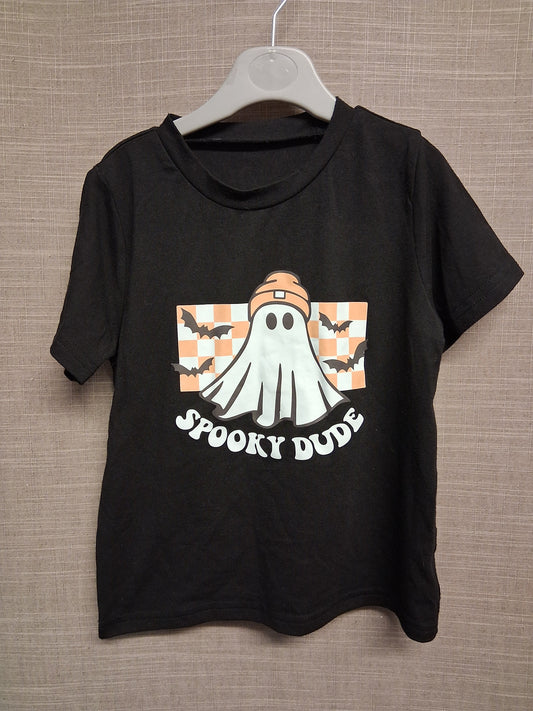 Shein Boys Halloween Spooky Dude Short Sleeve T-Shirt Age 6 Years