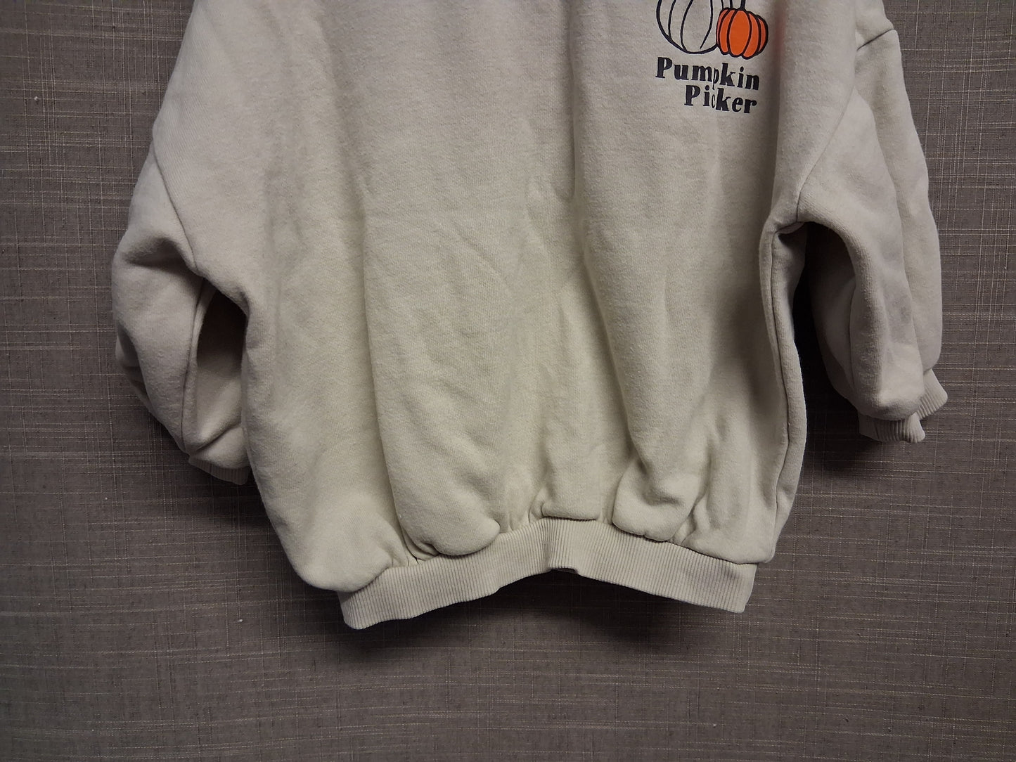 George Boys Beige Pumpkin Autumn Sweater Age 9-12 Months