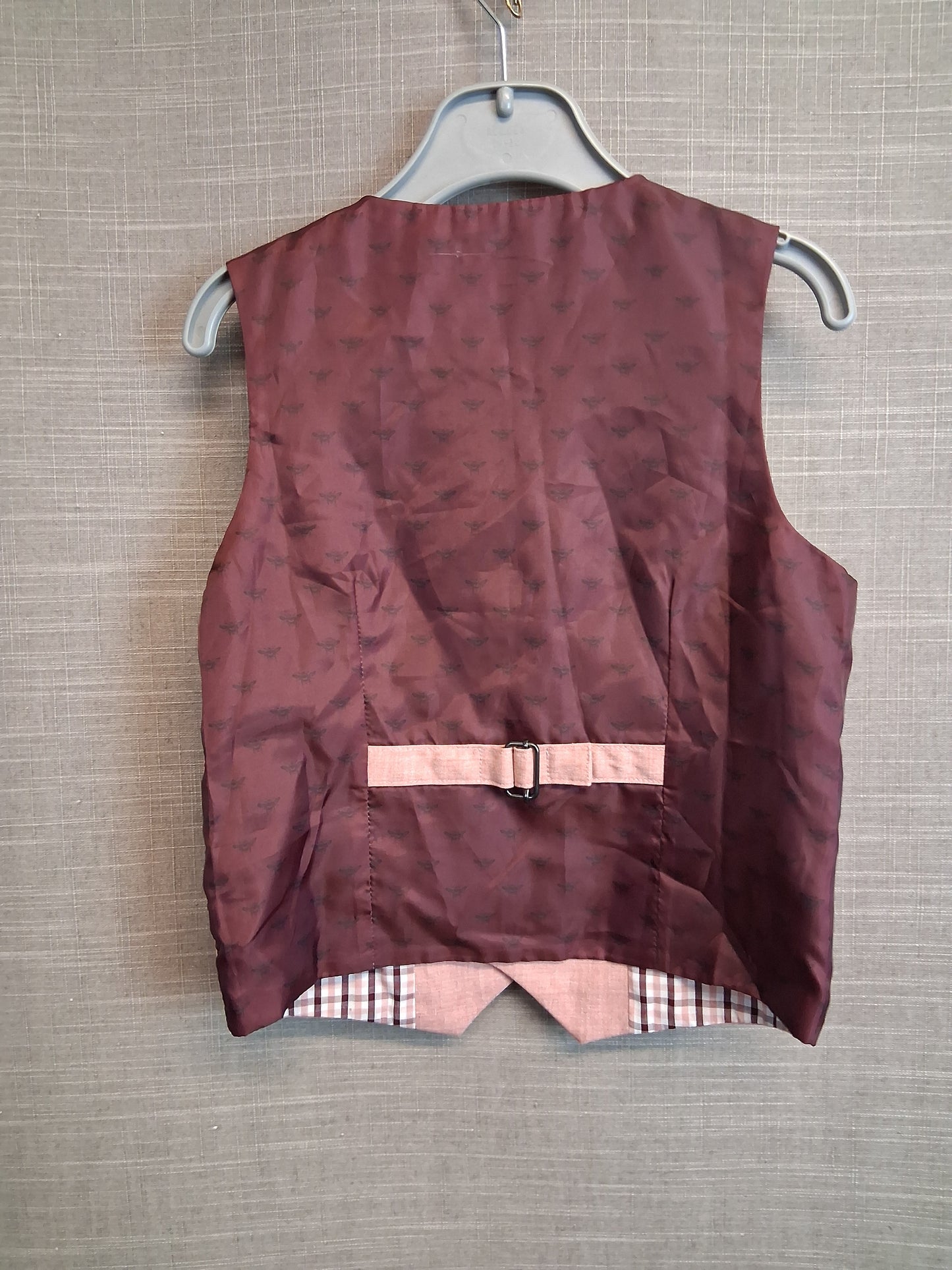 Next Boys Pink Salmon Waistcoat Vest Age 3-4 Years