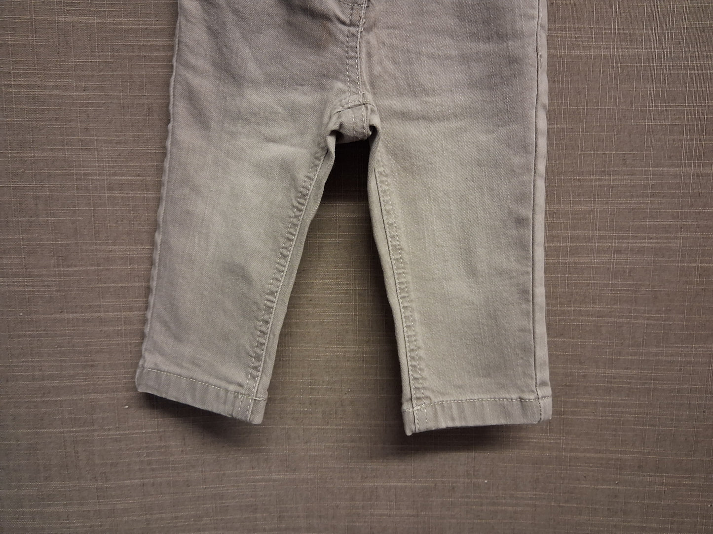 Next Boys Grey Denim Jeans Age 6-9 Months New Adjustable Waist