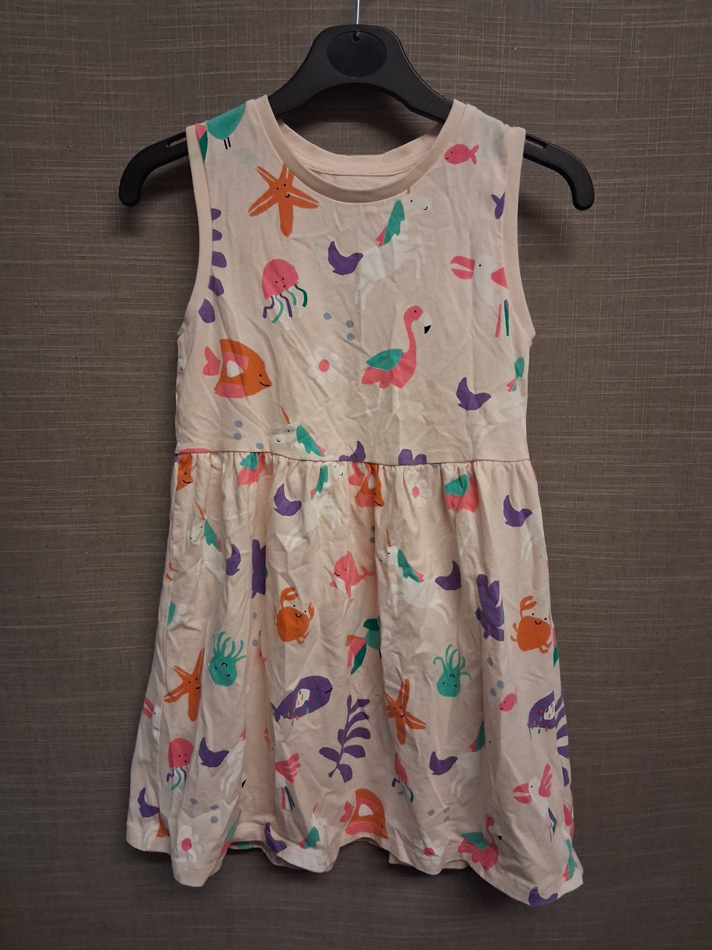 Marks and Spencer Girls Sealife Theme Jersey Sundress Age 6-7 Years