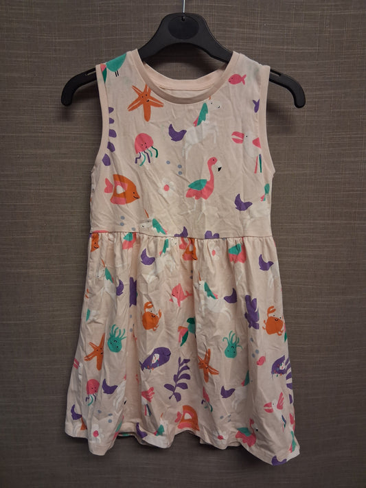 Marks and Spencer Girls Sealife Theme Jersey Sundress Age 6-7 Years