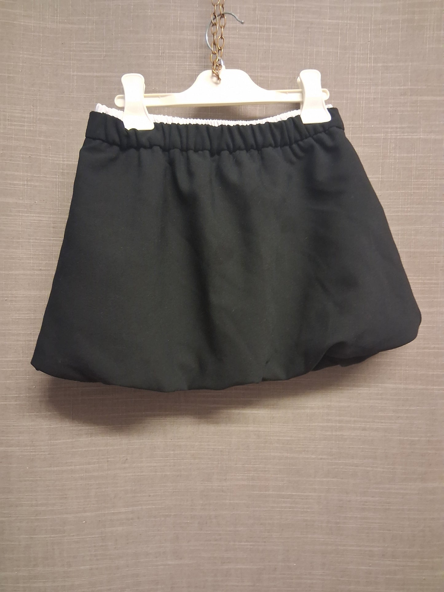 Zara Girls Black Puff Short Skirt Age 8 Years