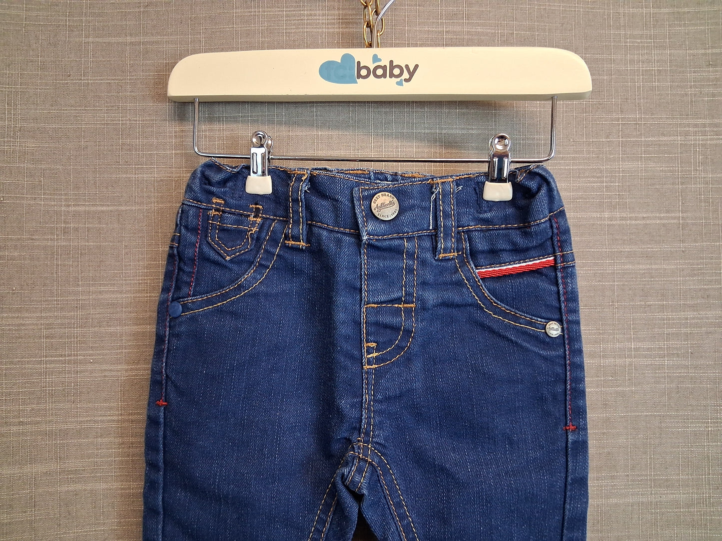 Next Boys Blue Denim Jeans Age 3-6 Months