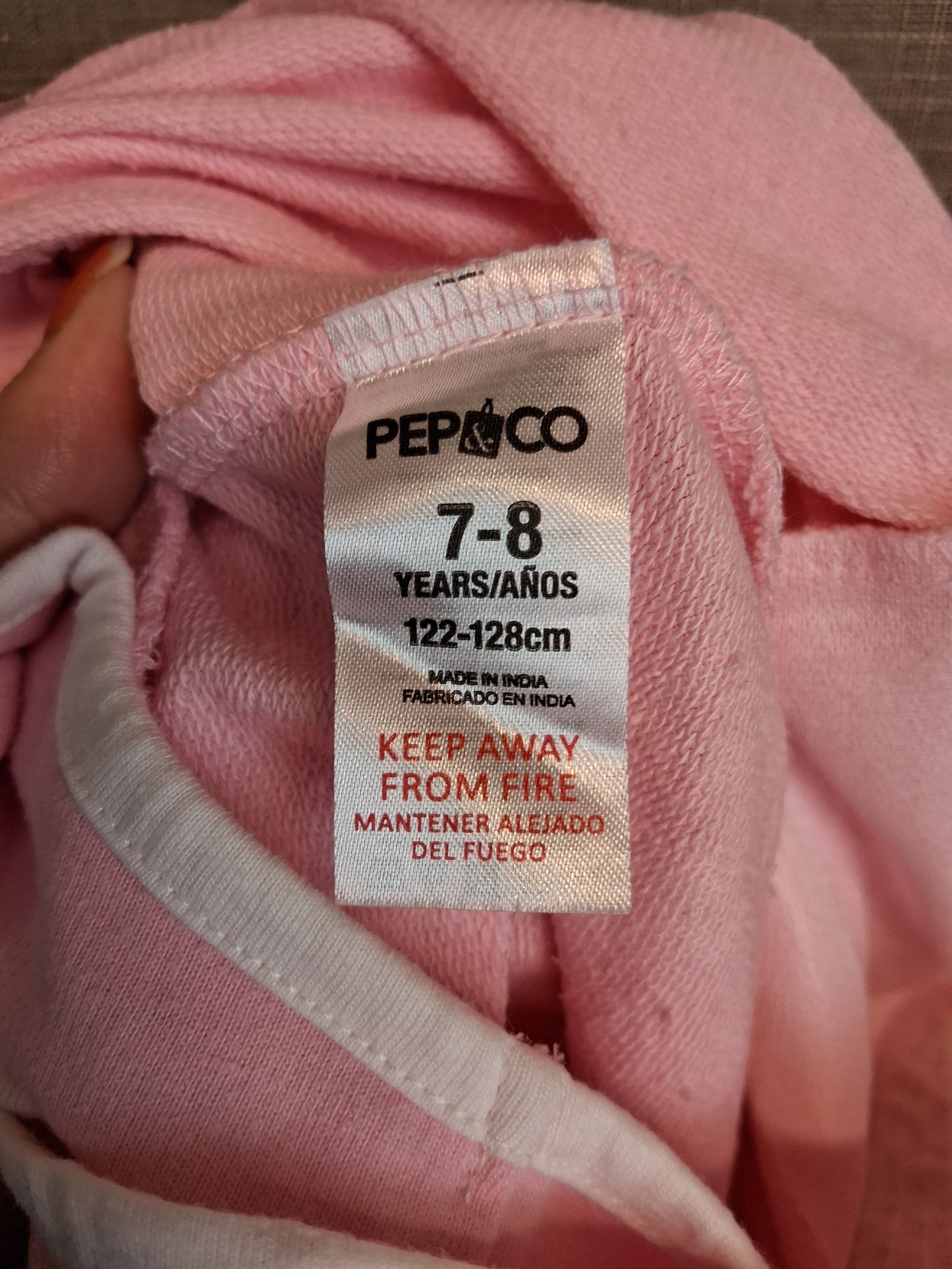 Pep&Co Girls Pink Sequin Love Heart Playsuit Age 7-8 Years