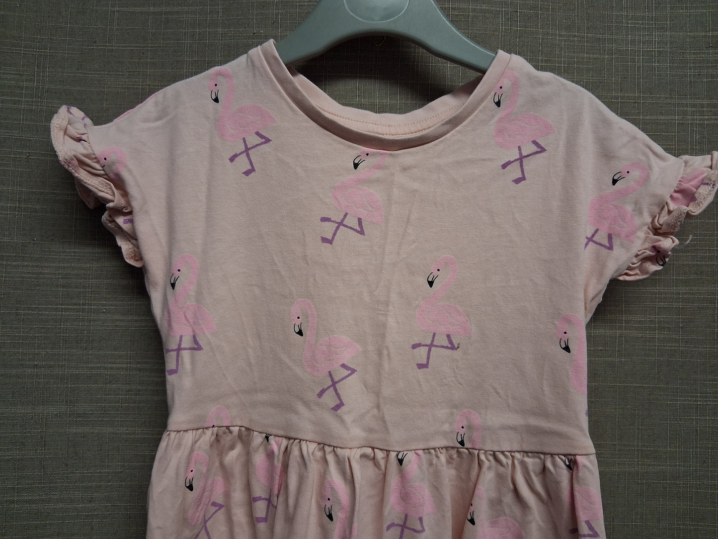 Marks & Spencer Pink Flamingo T-Shirt Dress Age 4-5 Years