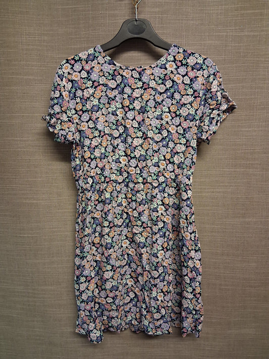 H&M Girls Floral Short Sleeve Dress Age 9-10 Years