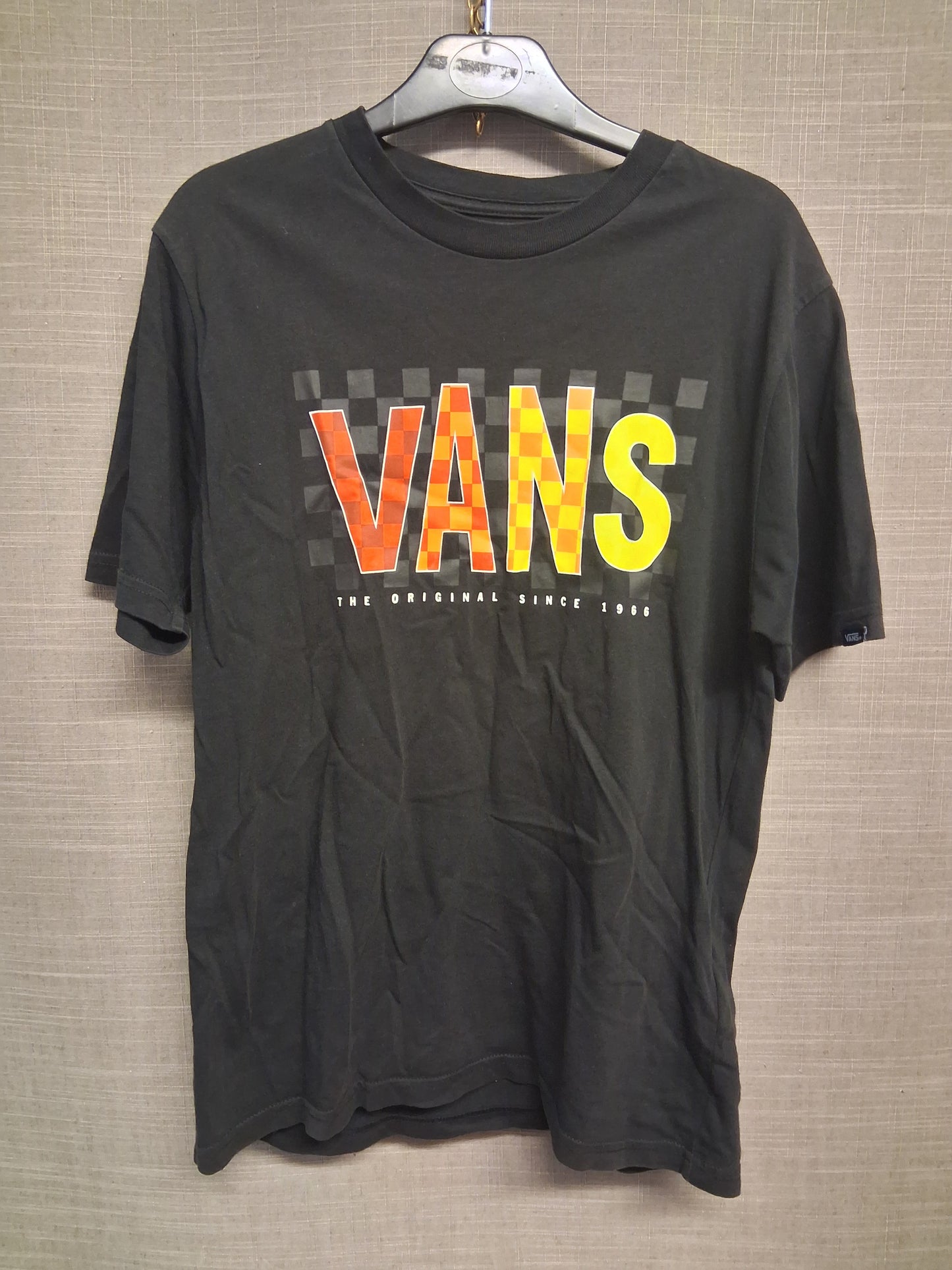 Vans Boys Black Short Sleeve Spellout Age 10-12 Years
