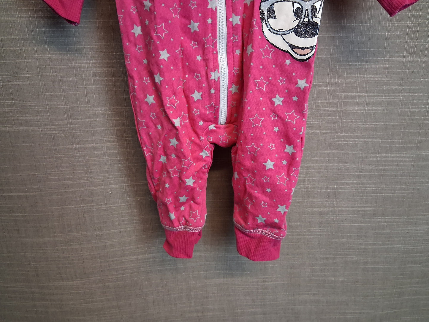 Disney Girls Minnie Mouse Pink All in One with Hood Age 3-6 months