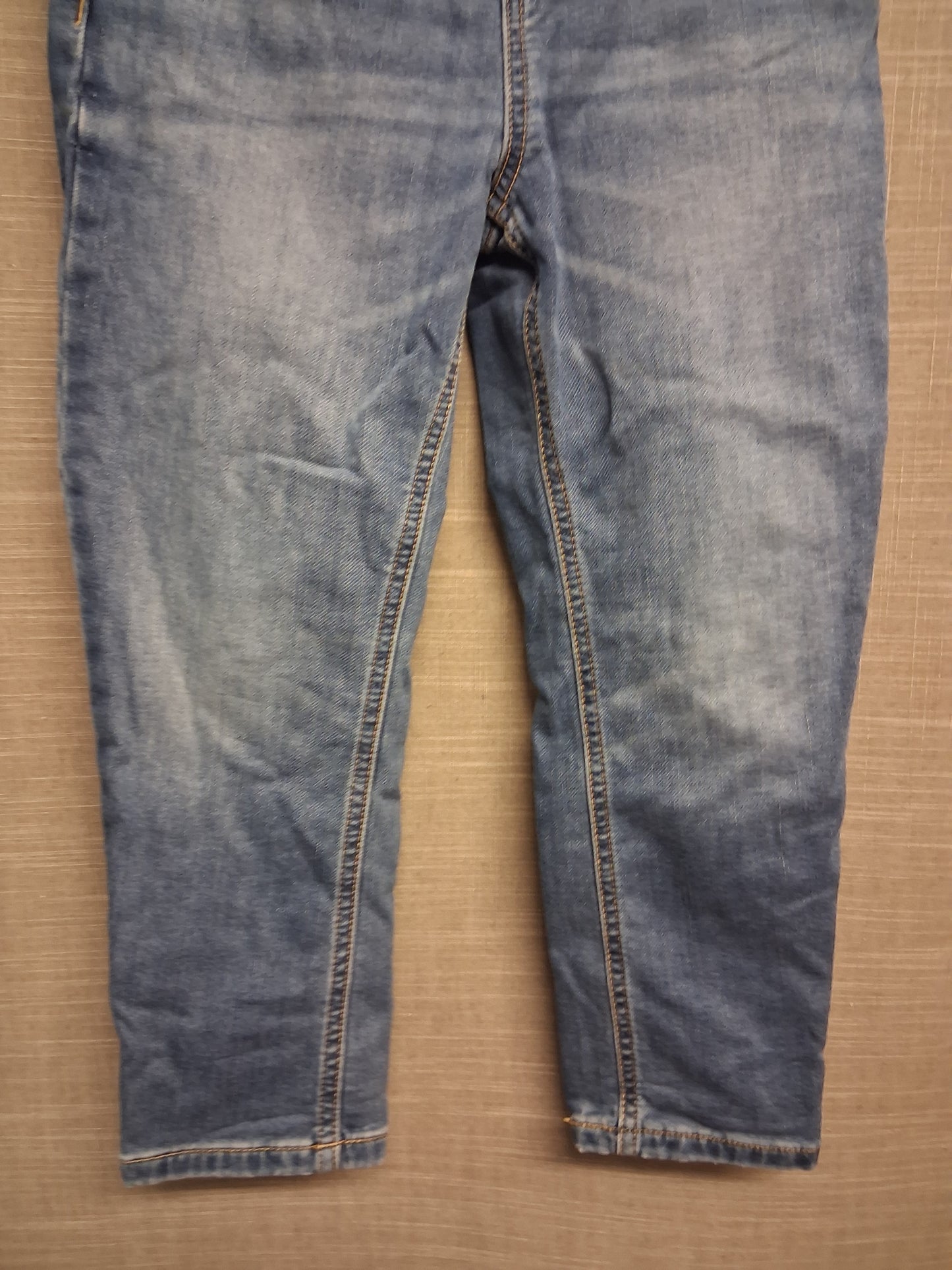Marks and Spencer Boys Blue Elastic Waist Straight Leg Jeans Age 6-7 Years