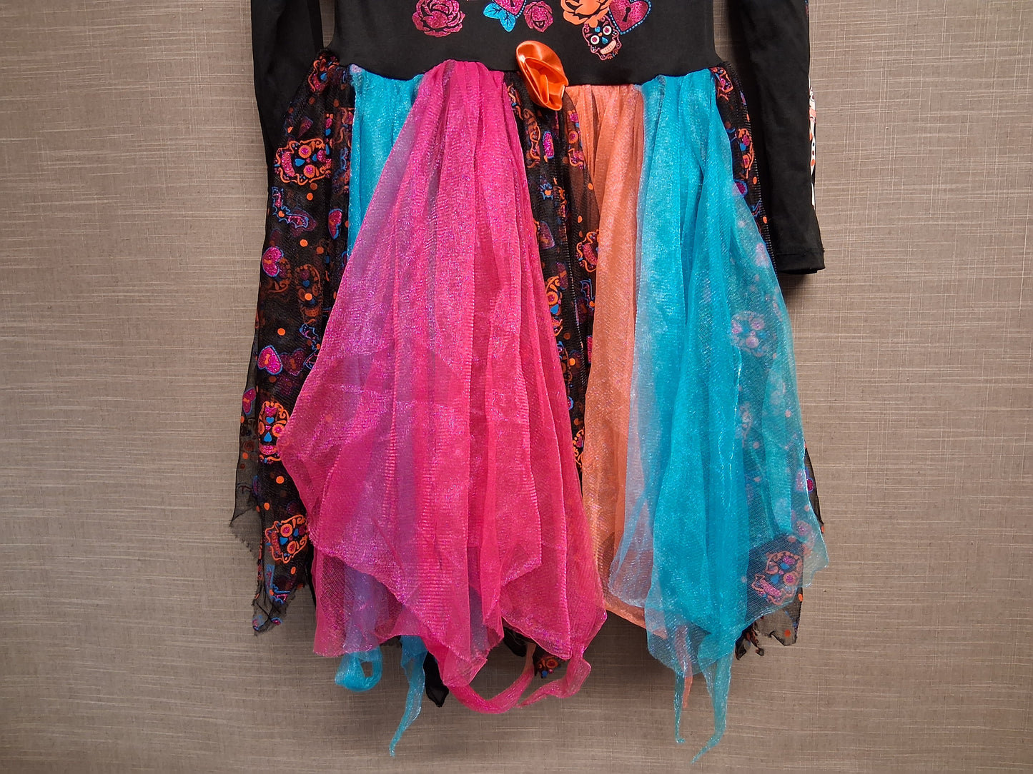 Matalan Girls Halloween Costume Day of the Dead With Headband Age 11-12 Years