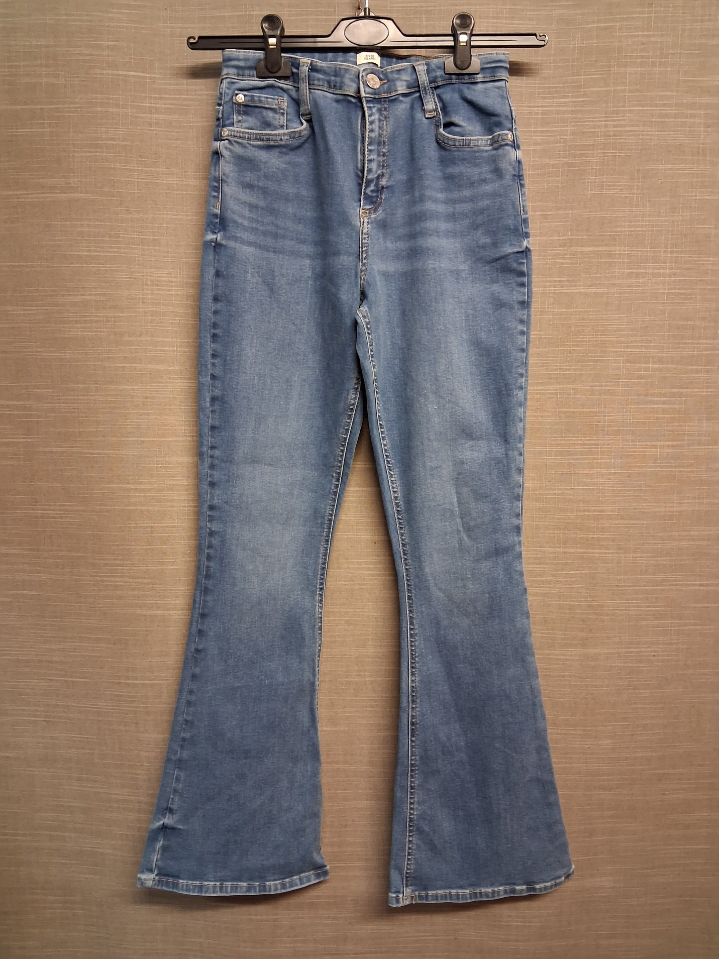 River Island Girls Blue Denim Bootcut Jeans Age 13/14 Years