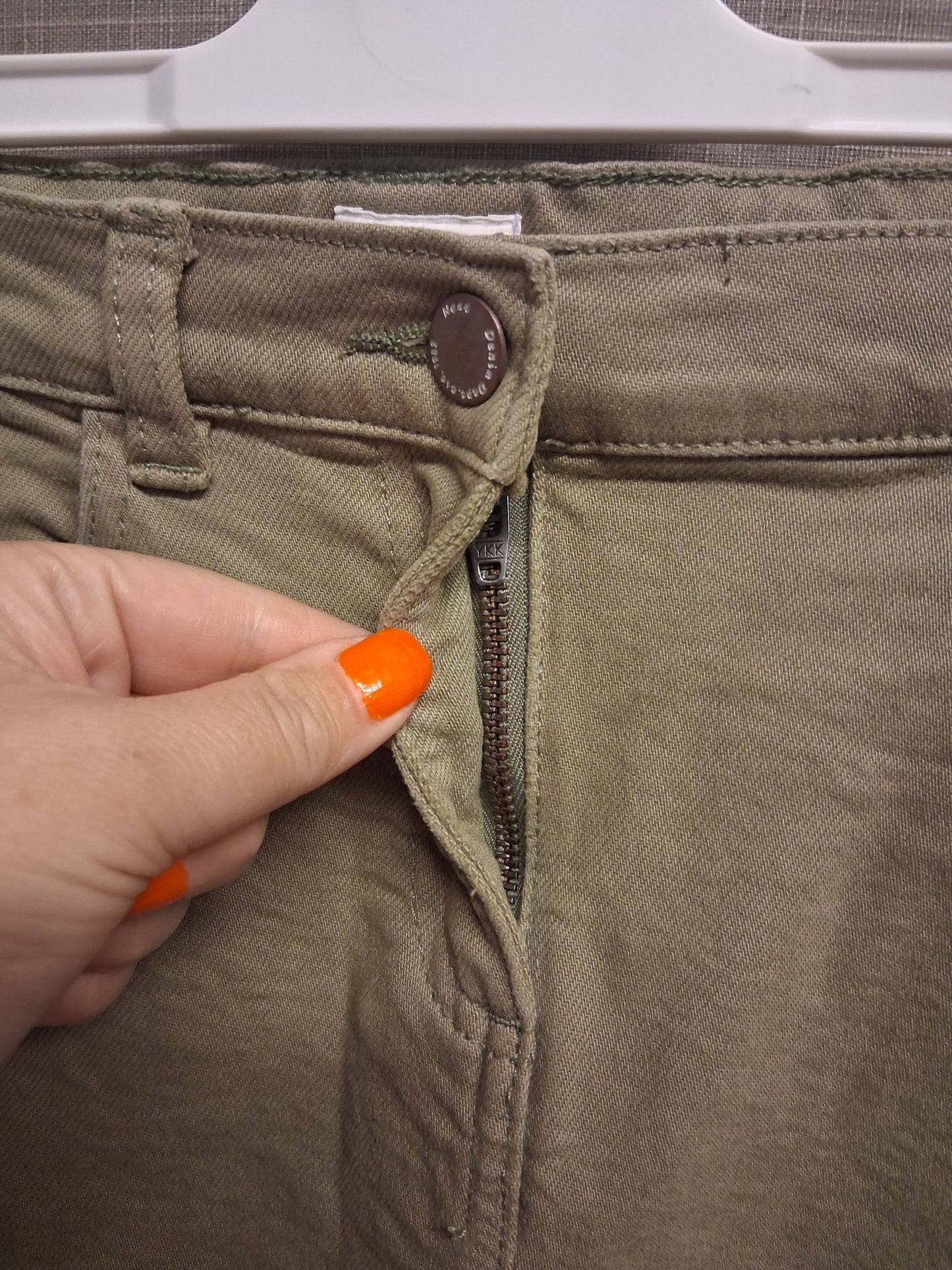 Next Shorts Girls Khaki Green Age 10 Years 100% Cotton