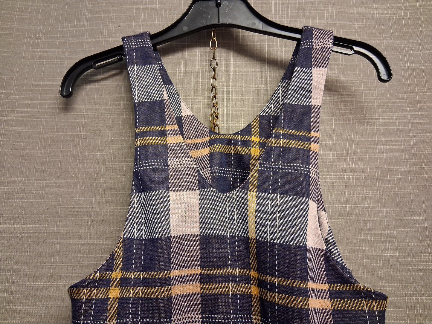 Nutmeg Girls Multicolour Check Pinafore Dress with Pockets Age 8-9 Years
