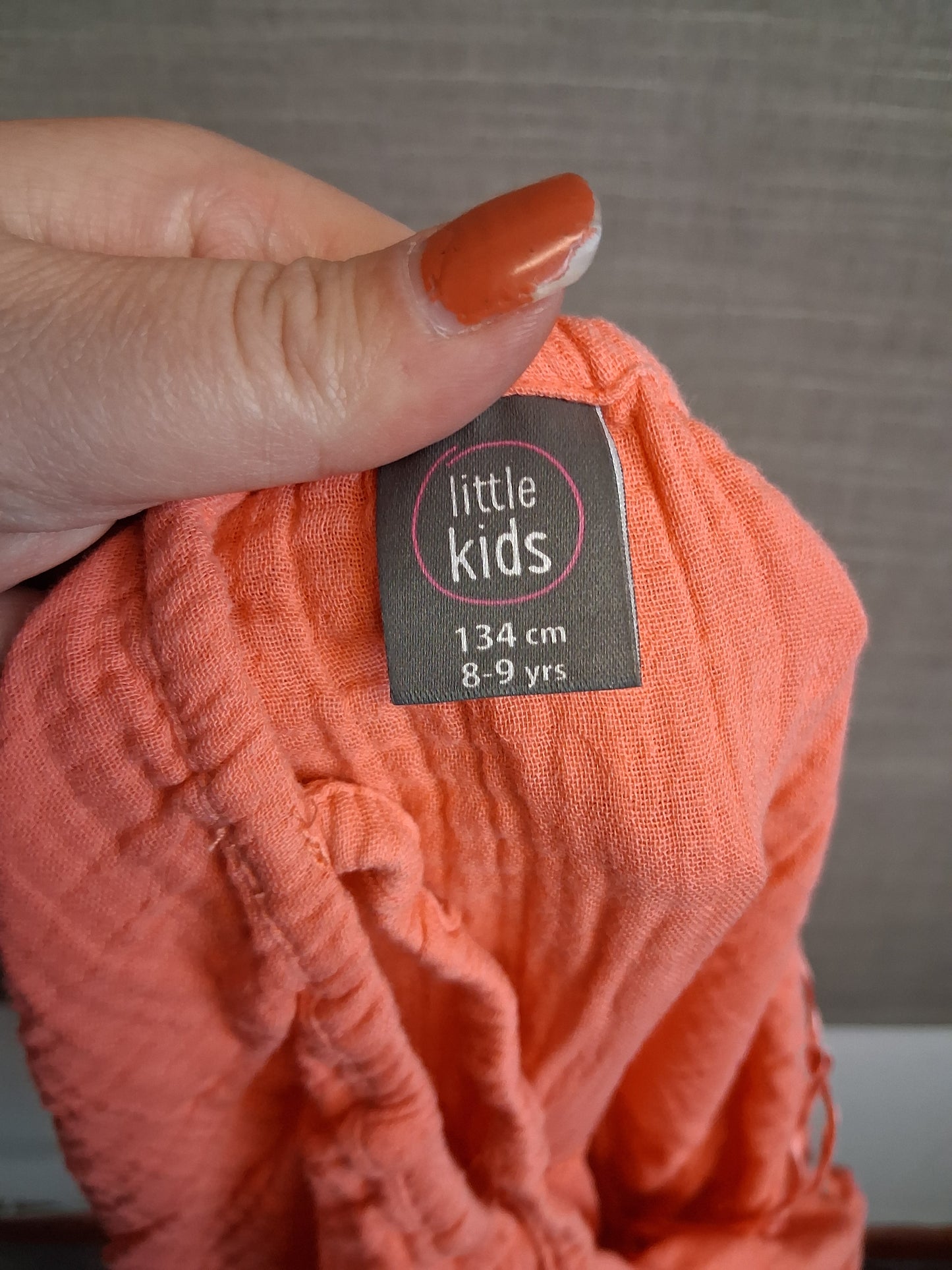 Little Kids Girls Playsuit Orange Age 8-9 Years