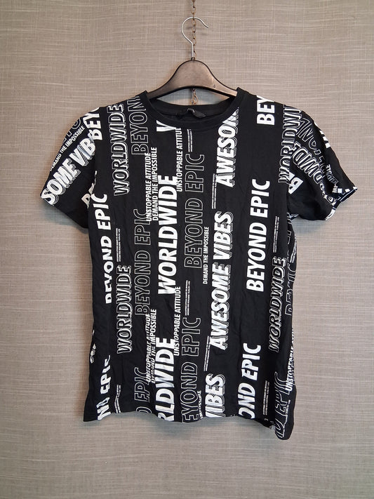 George Boys Graphic Print T-Shirt Age 14-15 Years
