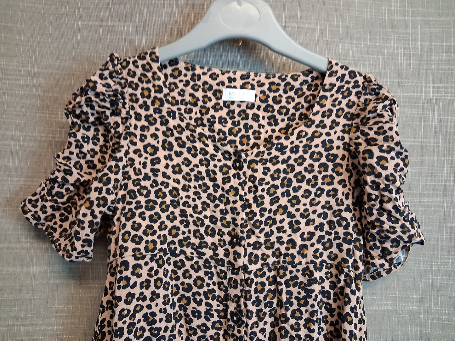 Next Girls Leopard Print Dress Age 6 Years