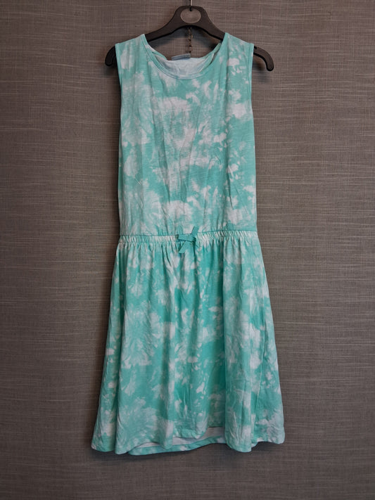 Matalan Girls Jersey Cut Out Back Dress Age 13 Years Blue Tie Dye Age 13 Years